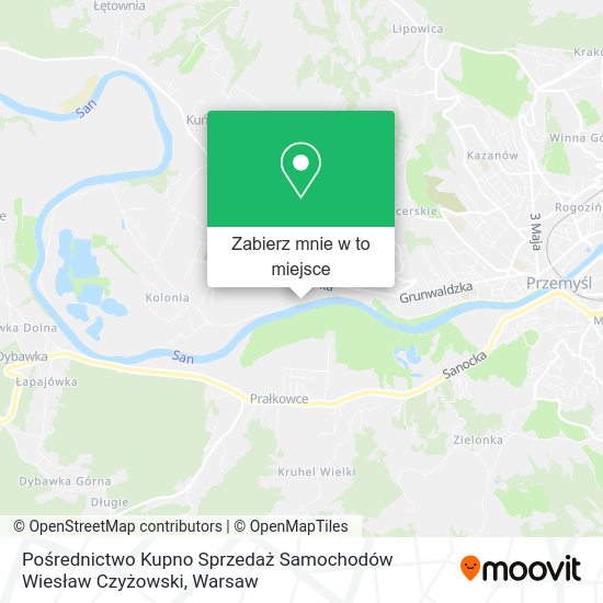 Mapa Pośrednictwo Kupno Sprzedaż Samochodów Wiesław Czyżowski