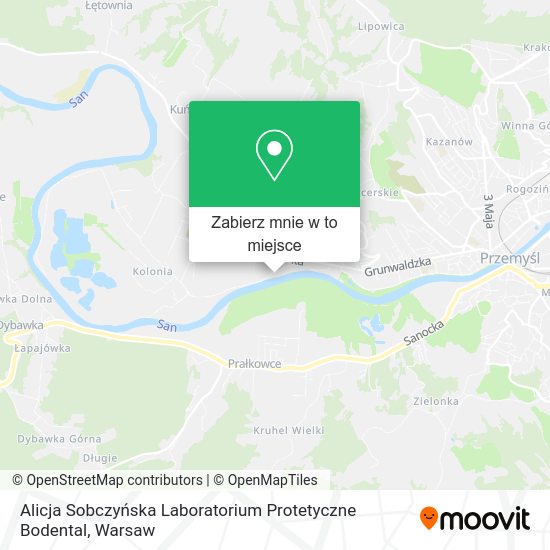 Mapa Alicja Sobczyńska Laboratorium Protetyczne Bodental