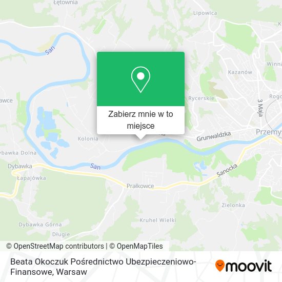 Mapa Beata Okoczuk Pośrednictwo Ubezpieczeniowo-Finansowe