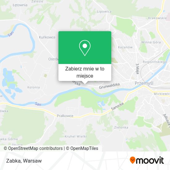 Mapa Zabka