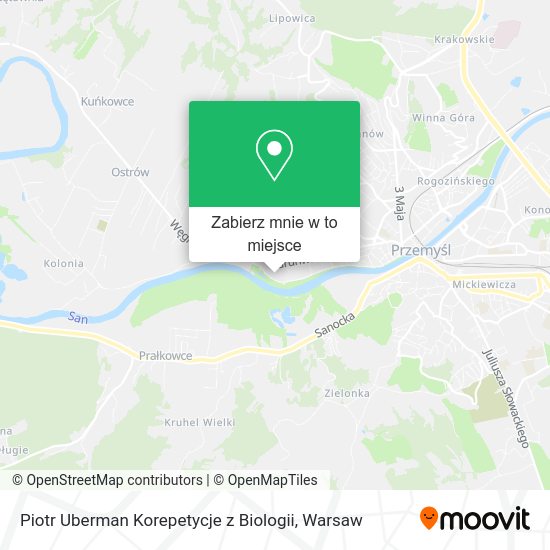 Mapa Piotr Uberman Korepetycje z Biologii