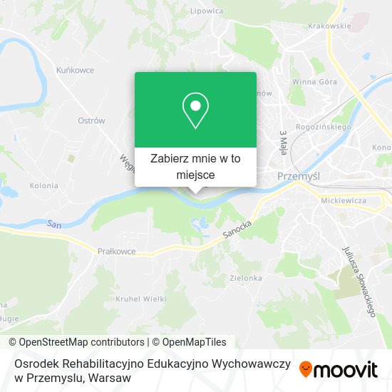 Mapa Osrodek Rehabilitacyjno Edukacyjno Wychowawczy w Przemyslu