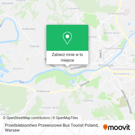 Mapa Przedsiebiorstwo Przewozowe Bus Tourist Poland