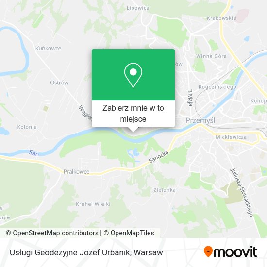 Mapa Usługi Geodezyjne Józef Urbanik