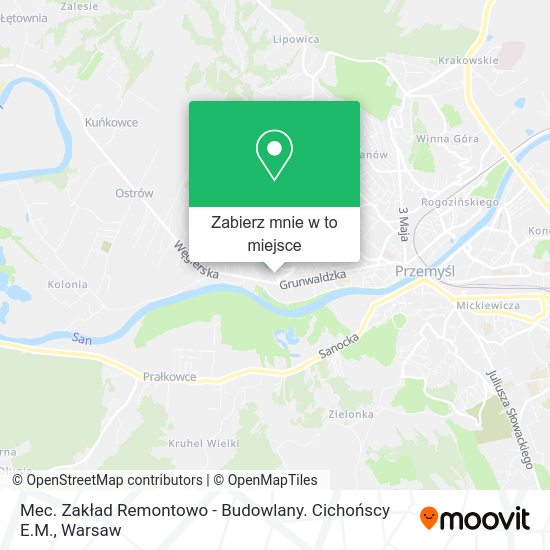 Mapa Mec. Zakład Remontowo - Budowlany. Cichońscy E.M.