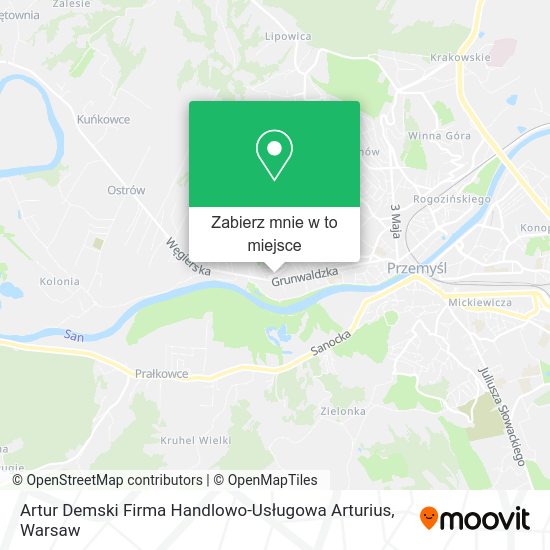 Mapa Artur Demski Firma Handlowo-Usługowa Arturius