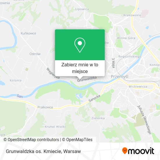 Mapa Grunwaldzka os. Kmiecie