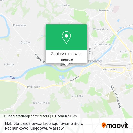 Mapa Elżbieta Jarosiewicz Licencjonowane Biuro Rachunkowo Księgowe