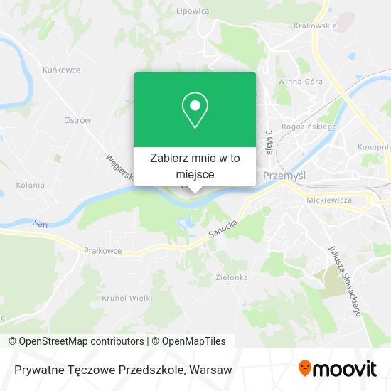 Mapa Prywatne Tęczowe Przedszkole