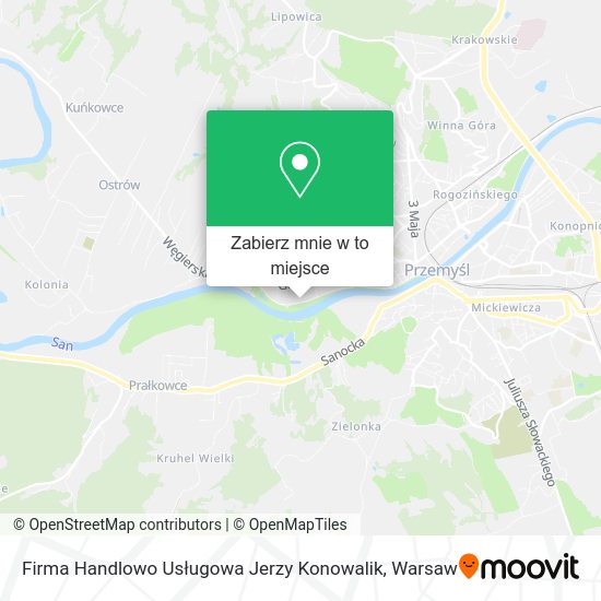 Mapa Firma Handlowo Usługowa Jerzy Konowalik