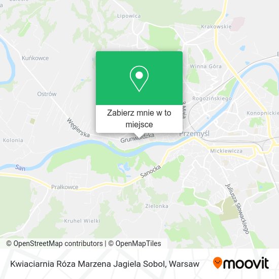 Mapa Kwiaciarnia Róza Marzena Jagiela Sobol