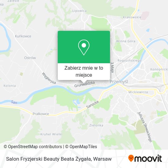 Mapa Salon Fryzjerski Beauty Beata Żygała