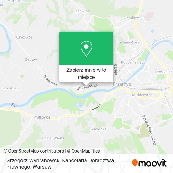 Mapa Grzegorz Wybranowski Kancelaria Doradztwa Prawnego