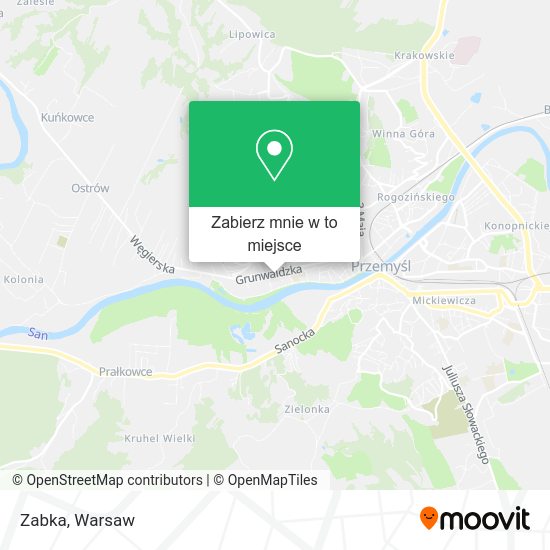 Mapa Zabka