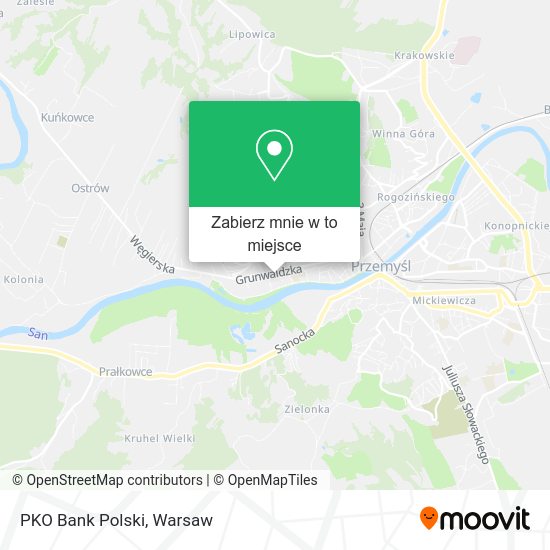 Mapa PKO Bank Polski