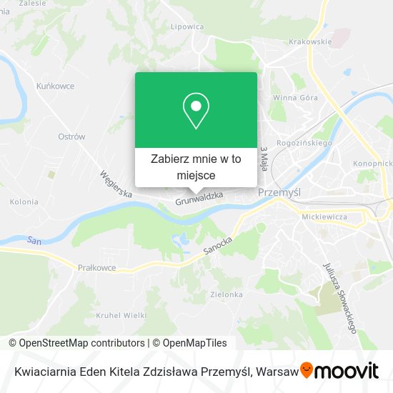 Mapa Kwiaciarnia Eden Kitela Zdzisława Przemyśl