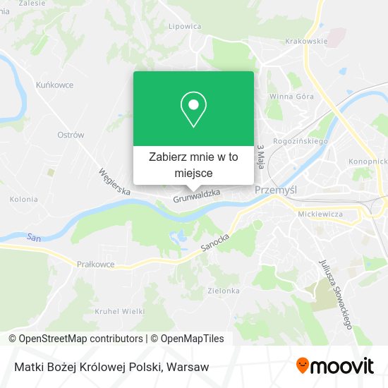 Mapa Matki Bożej Królowej Polski