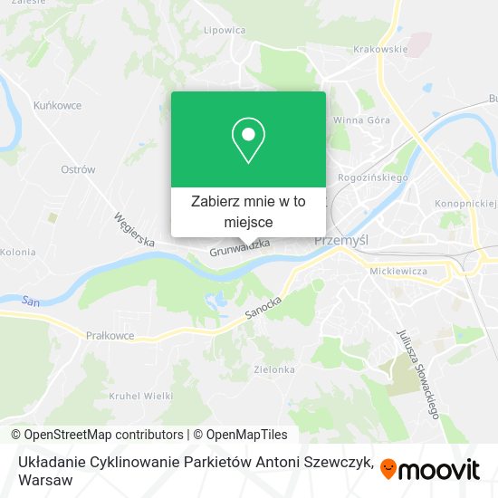 Mapa Układanie Cyklinowanie Parkietów Antoni Szewczyk