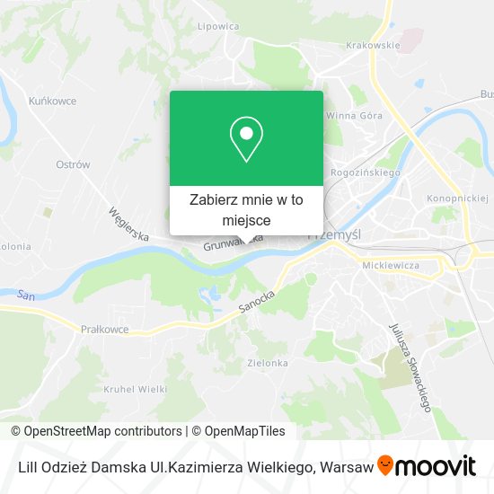 Mapa Lill Odzież Damska Ul.Kazimierza Wielkiego