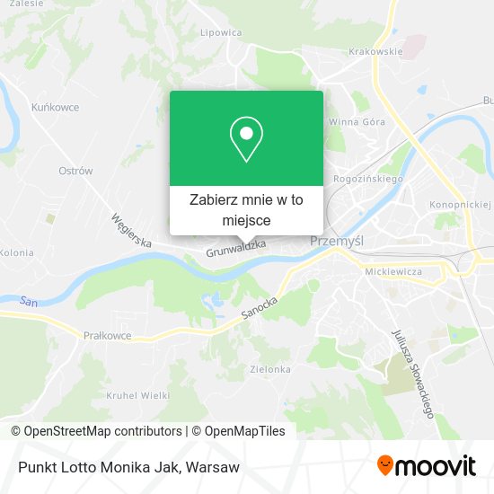 Mapa Punkt Lotto Monika Jak