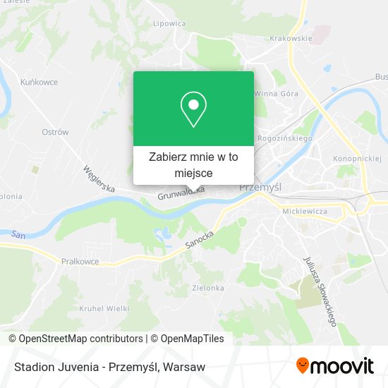 Mapa Stadion Juvenia - Przemyśl