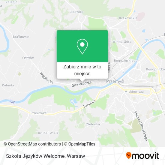 Mapa Szkoła Języków Welcome