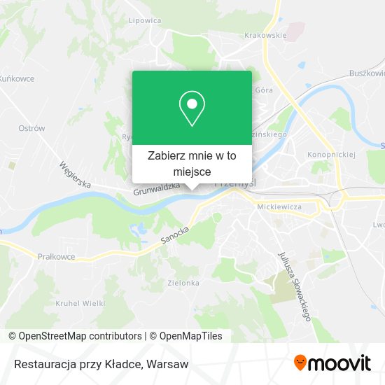 Mapa Restauracja przy Kładce