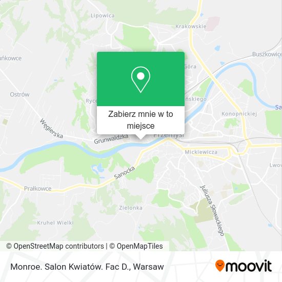 Mapa Monroe. Salon Kwiatów. Fac D.