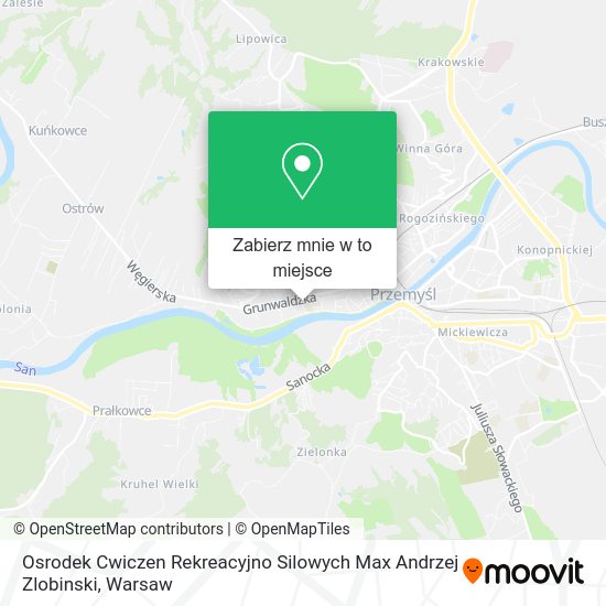 Mapa Osrodek Cwiczen Rekreacyjno Silowych Max Andrzej Zlobinski