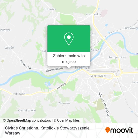 Mapa Civitas Christiana. Katolickie Stowarzyszenie