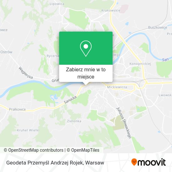 Mapa Geodeta Przemyśl Andrzej Rojek