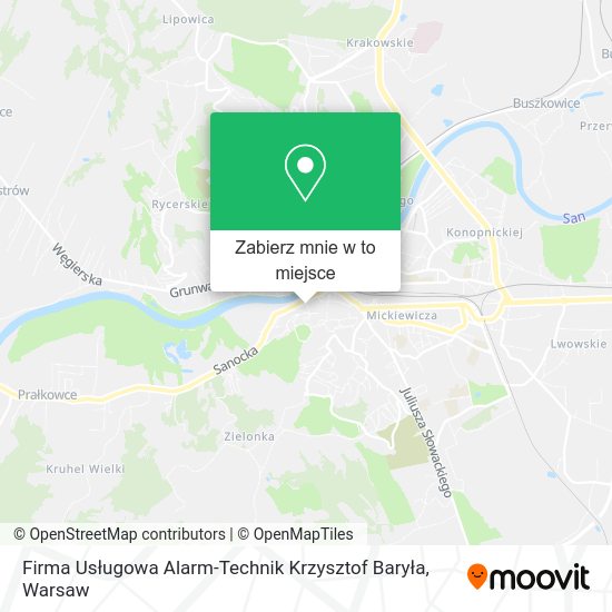 Mapa Firma Usługowa Alarm-Technik Krzysztof Baryła