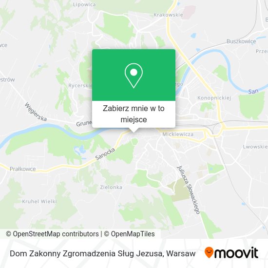 Mapa Dom Zakonny Zgromadzenia Sług Jezusa