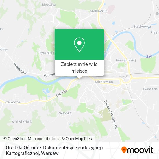 Mapa Grodzki Ośrodek Dokumentacji Geodezyjnej i Kartograficznej