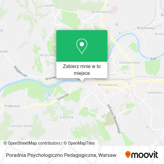 Mapa Poradnia Psychologiczno Pedagogiczna