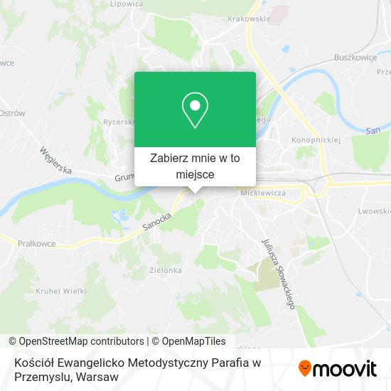 Mapa Kościół Ewangelicko Metodystyczny Parafia w Przemyslu