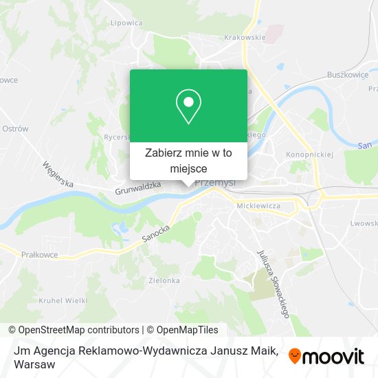 Mapa Jm Agencja Reklamowo-Wydawnicza Janusz Maik