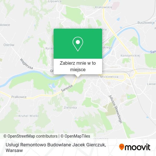 Mapa Usługi Remontowo Budowlane Jacek Gierczuk