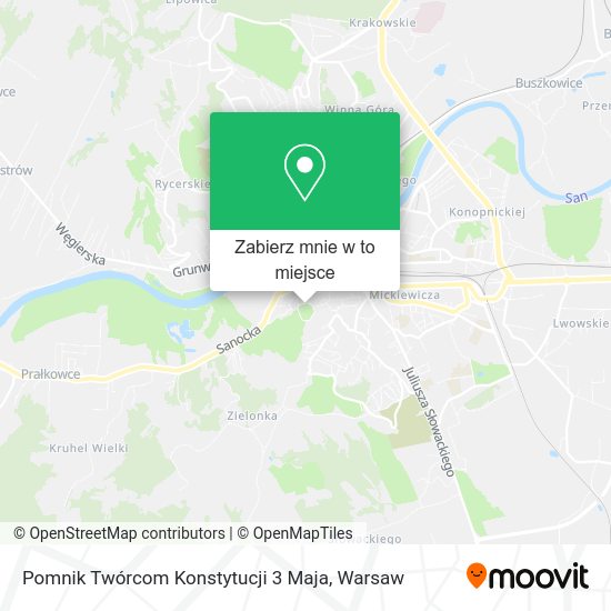 Mapa Pomnik Twórcom Konstytucji 3 Maja