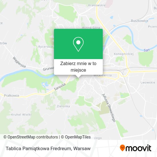 Mapa Tablica Pamiątkowa Fredreum