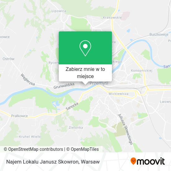 Mapa Najem Lokalu Janusz Skowron