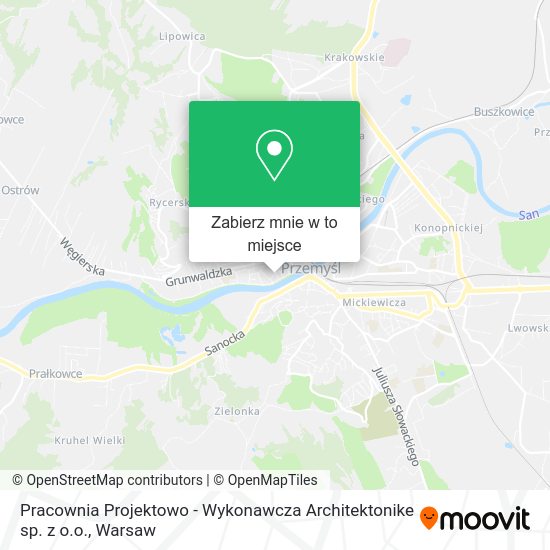 Mapa Pracownia Projektowo - Wykonawcza Architektonike sp. z o.o.