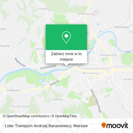 Mapa Lider Transport Andrzej Banasiewicz