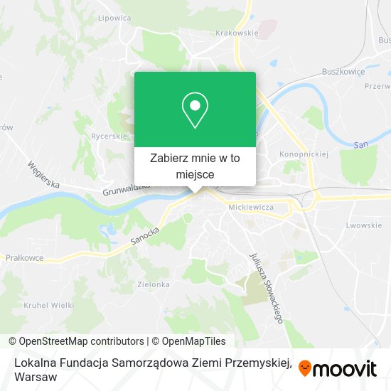 Mapa Lokalna Fundacja Samorządowa Ziemi Przemyskiej