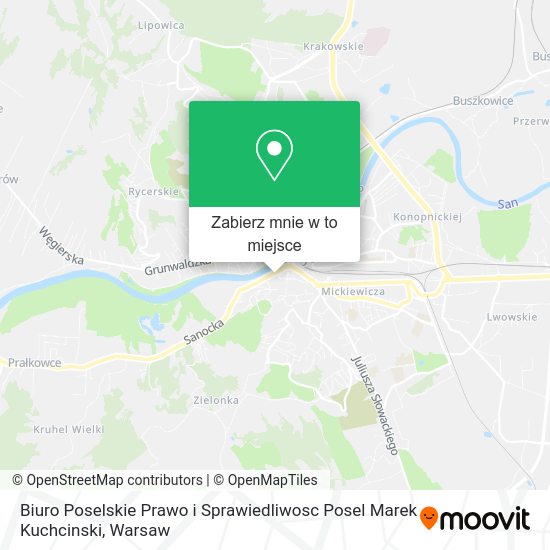 Mapa Biuro Poselskie Prawo i Sprawiedliwosc Posel Marek Kuchcinski