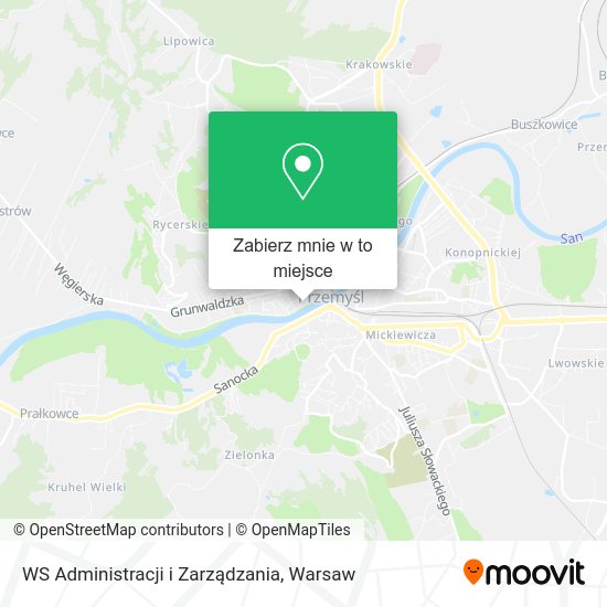 Mapa WS Administracji i Zarządzania