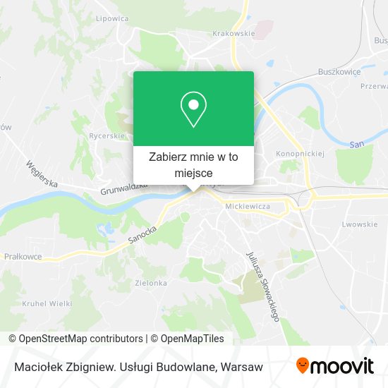 Mapa Maciołek Zbigniew. Usługi Budowlane