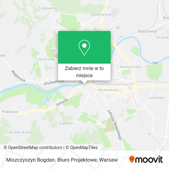 Mapa Miszczyszyn Bogdan. Biuro Projektowe