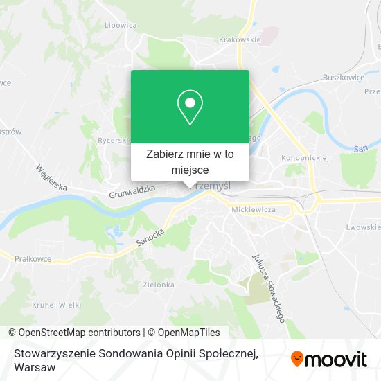 Mapa Stowarzyszenie Sondowania Opinii Społecznej