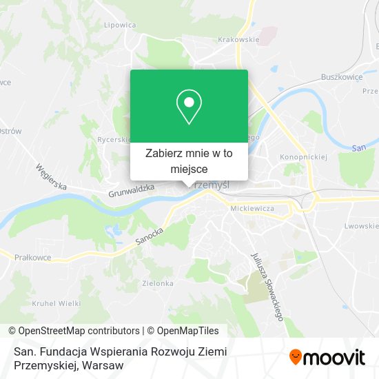 Mapa San. Fundacja Wspierania Rozwoju Ziemi Przemyskiej